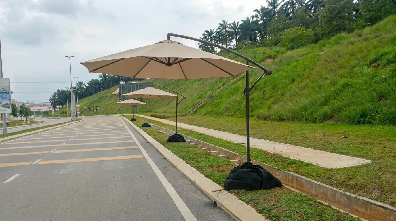 Khaki Parasol rental